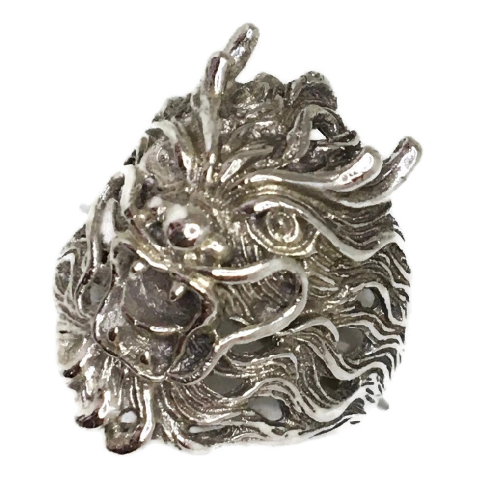 dragon head Men ring Anti-Tarnish silver size 8